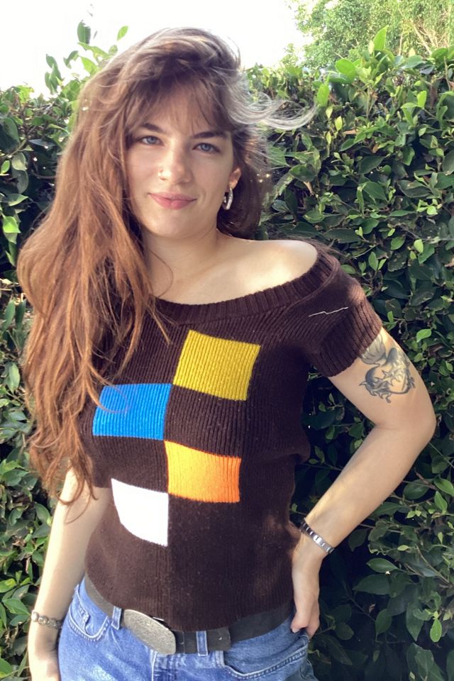 1970s Colorblocked Knit SweaterSelected by Cherry #2