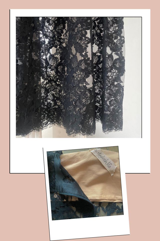 1960s Unbranded All Over Lace Baby-Doll Mini Dress Selected by A Stylish Life #3