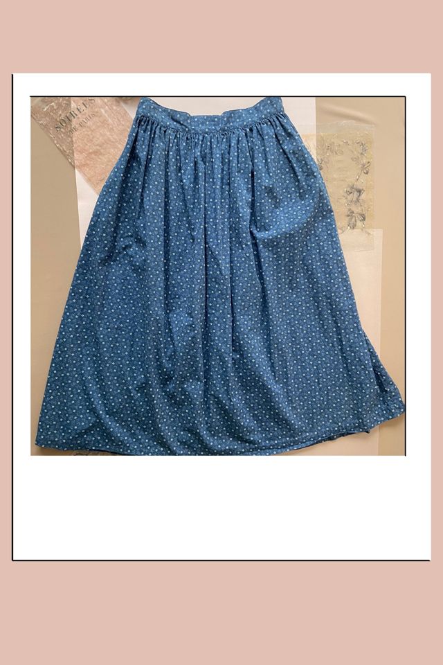 1970s Ralph Lauren Country Label Calico Print Button Front Skirt Selected by A Stylish Life #1