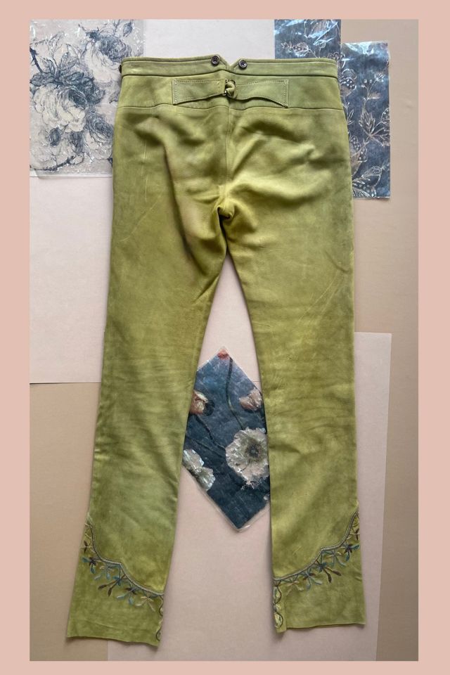2000s Ralph Lauren Blue Label Western Style Leather Pants Selected by A Stylish Life #1