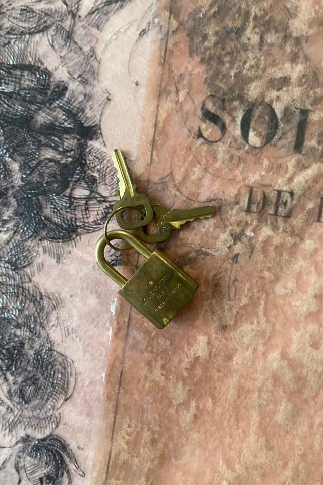 1990s Louis Vuitton Padlock and Keys Selected by A Stylish Life #1