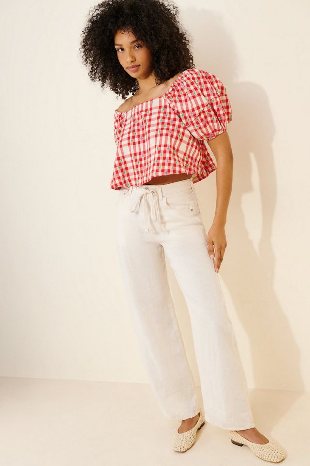 Picnic Breeze Puff-Sleeve Top #3