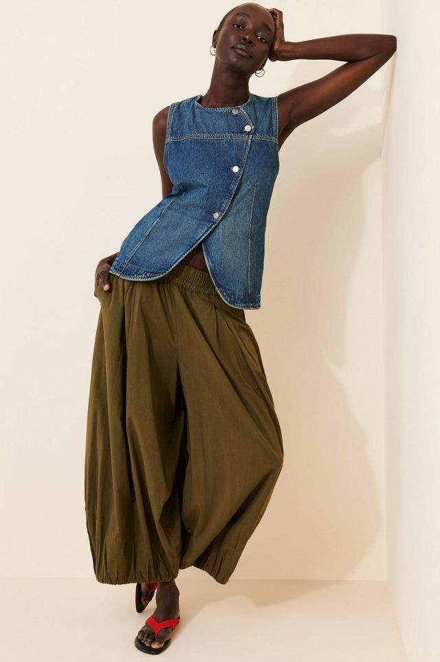 We The Free Maris Asymmetric Denim Vest #2