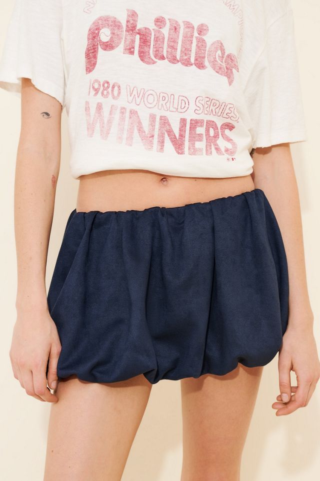 Find Me Now Faux Suede Bubble Skort #3