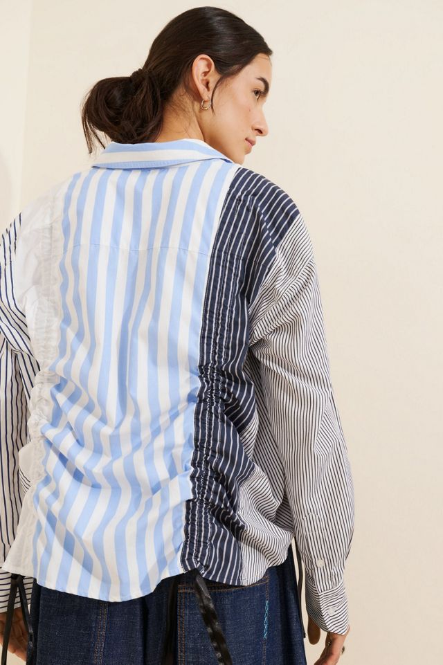 Re_Nuuly x Riley Vintage Reworked Hemix Patchwork Shirt #1