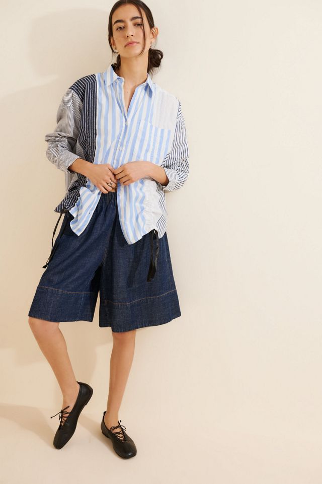 Re_Nuuly x Riley Vintage Reworked Hemix Patchwork Shirt #2