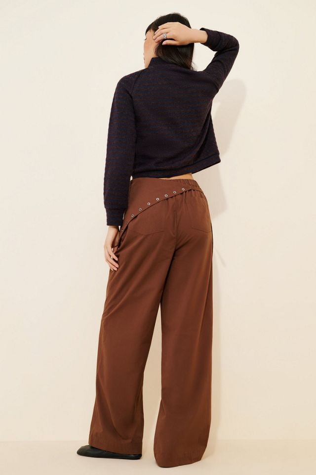 Find Me Now Asymmetric Overlay Linen Pants #1