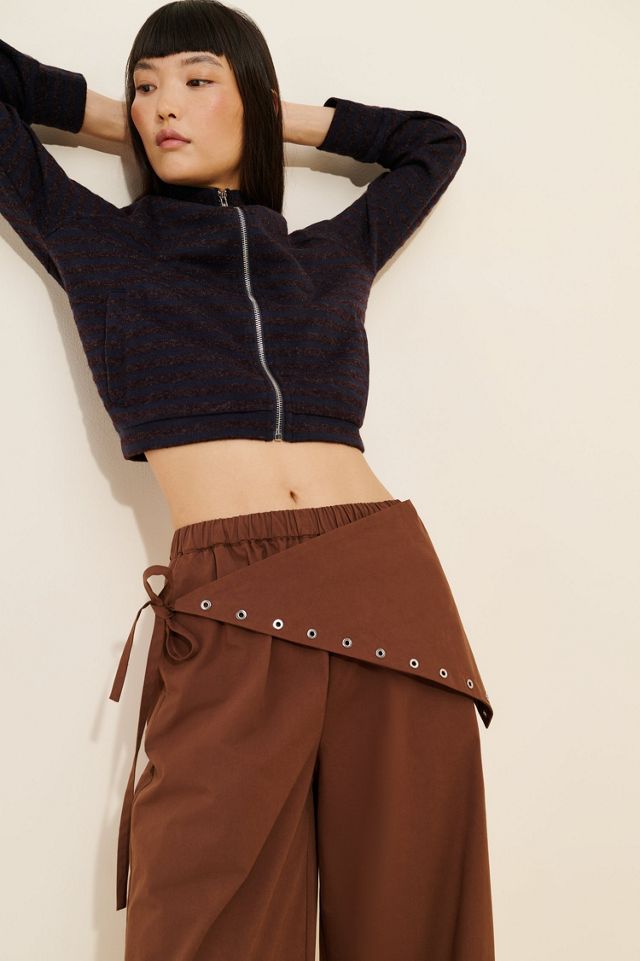Find Me Now Asymmetric Overlay Linen Pants #2