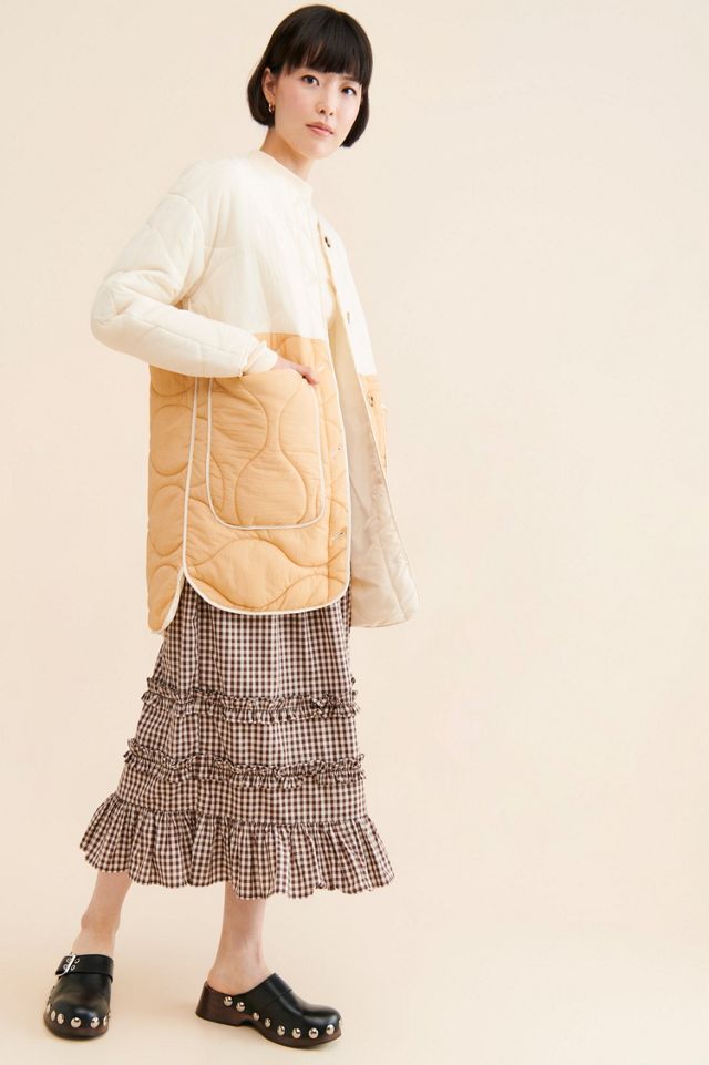Nuuly x Find Me Now Paige Long Quilted Coat #3