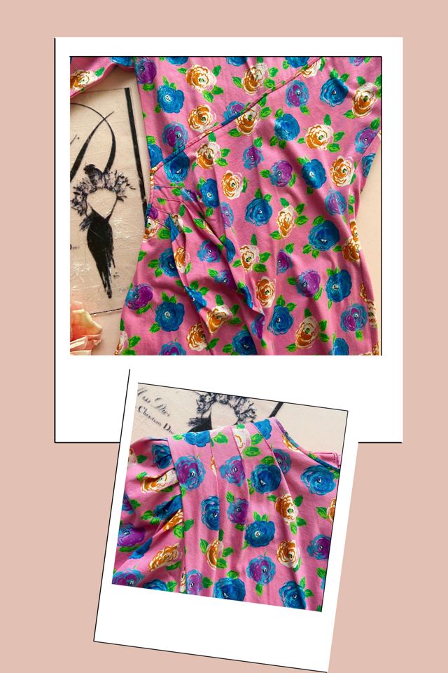 1990s Ungaro Floral  Printed T’Shirt Dress Selected by A Stylish Life #3