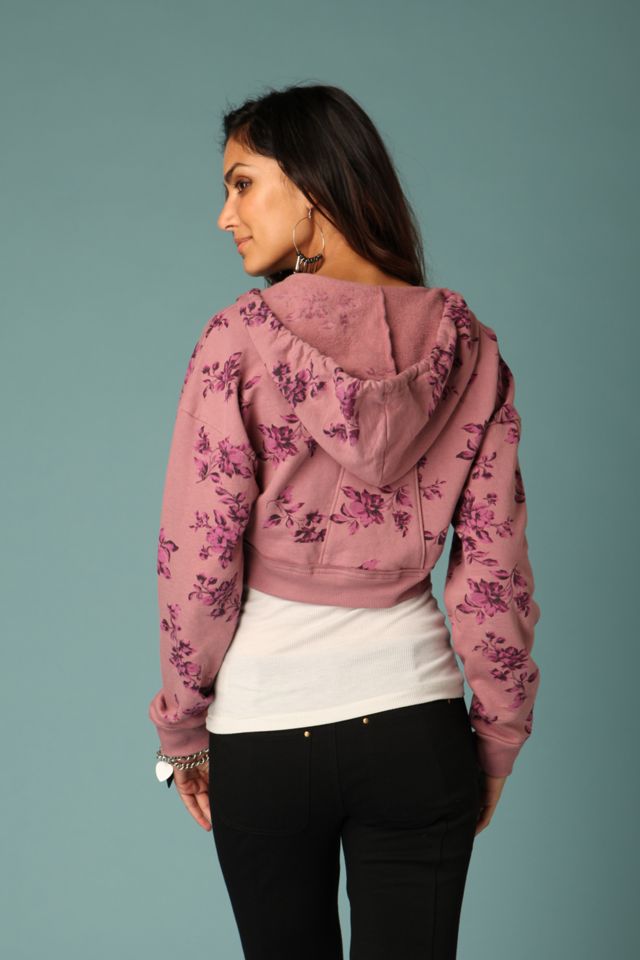 Floral Cropped Hoodie #3