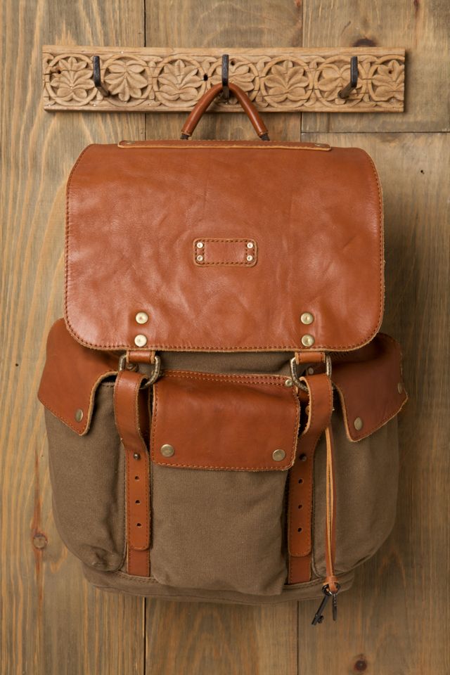 Free people outlet leather backpack