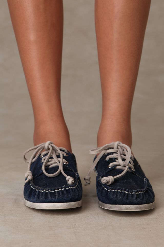 Perforated Leather Boat Shoe #1