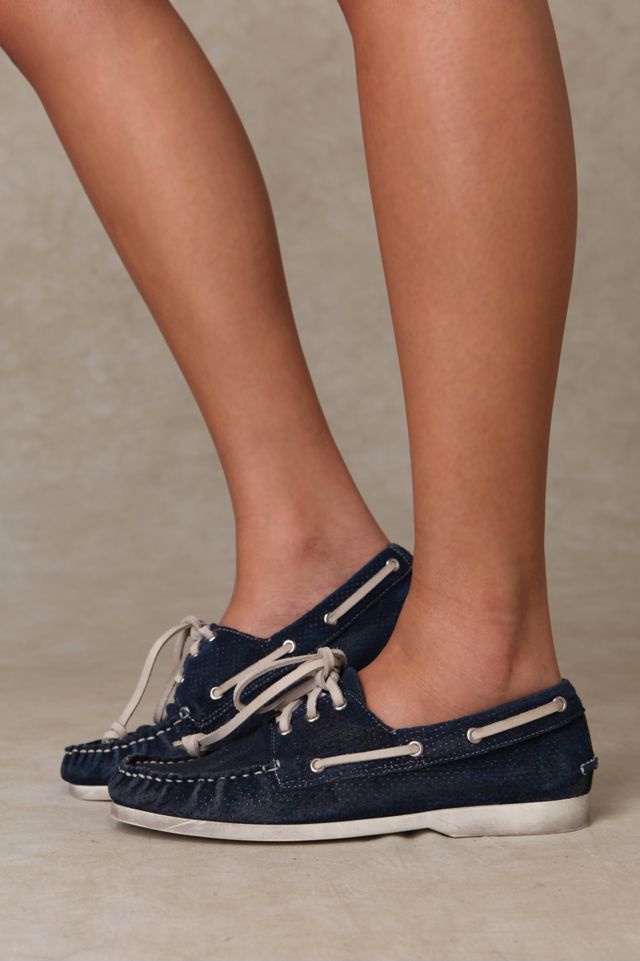 Perforated Leather Boat Shoe #3
