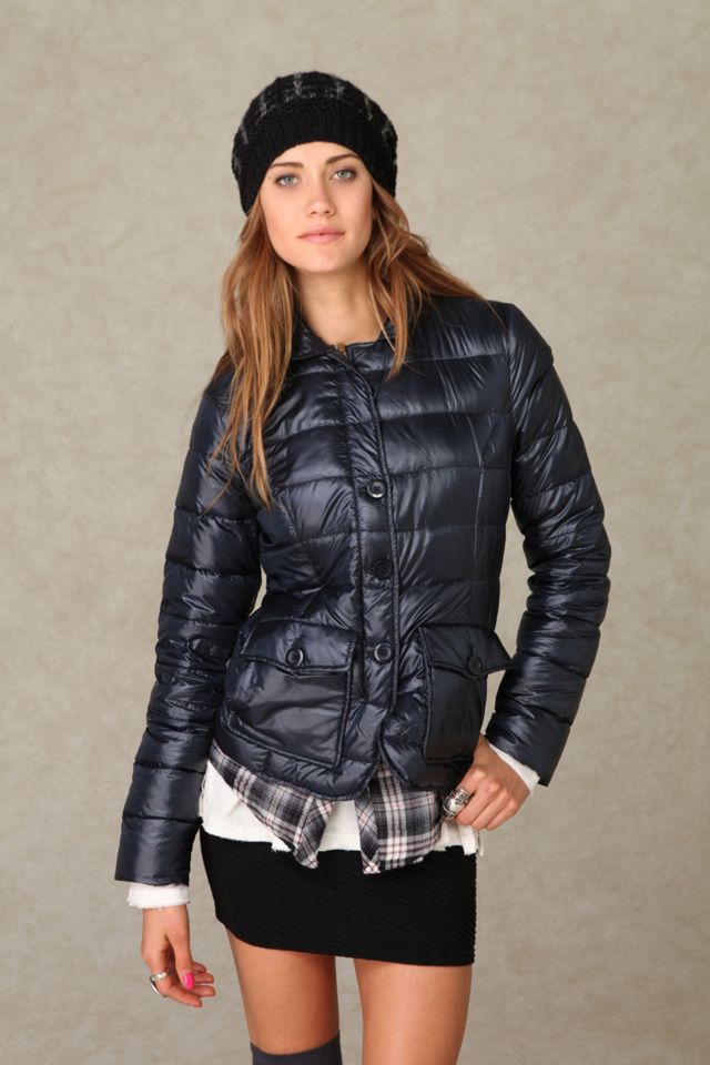 Long Sleeve Down Blazer #1