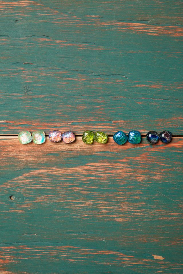 Glass Stud Earrings #1
