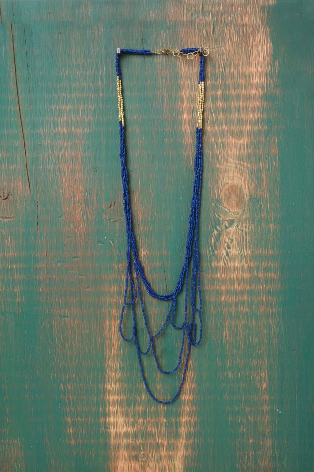 Seed Bead Web Necklace #1