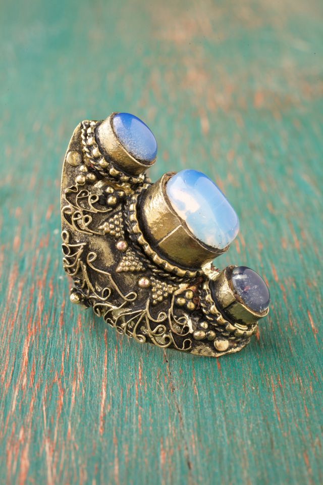 Triple Stone Ring #3