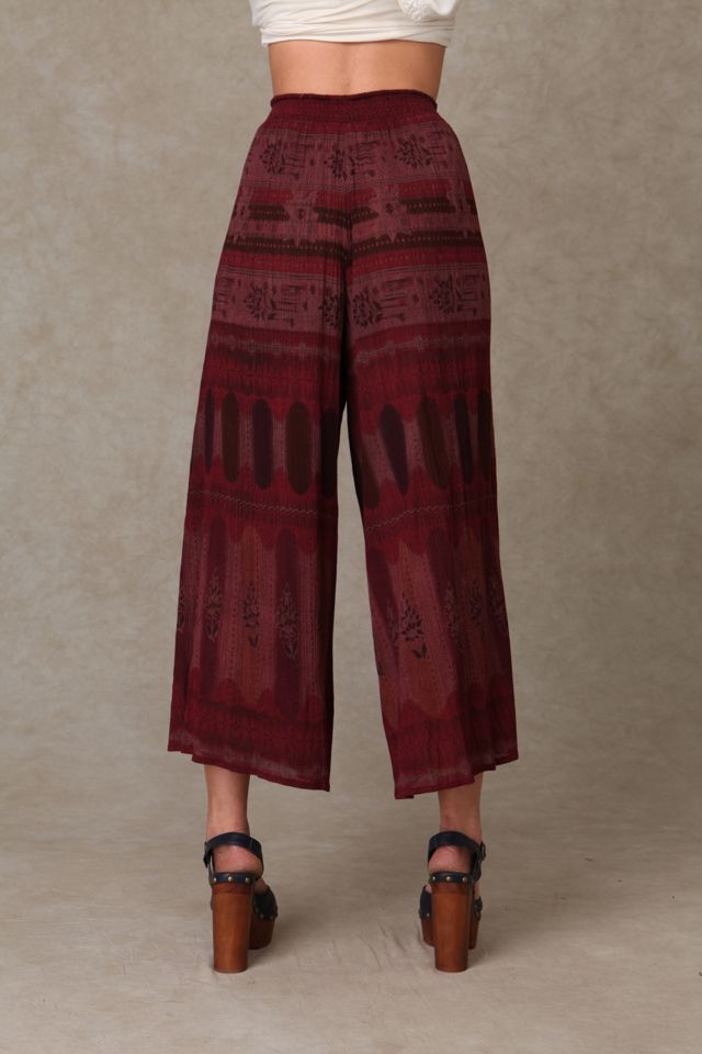 Print Gauze Wide Leg Pant #2