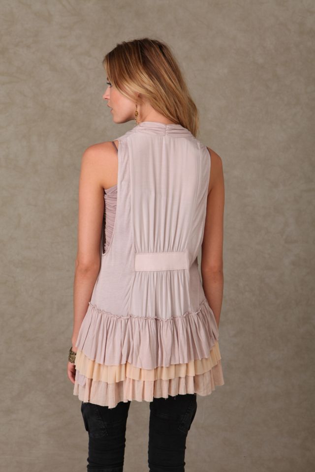 Ruffle Bottom Vest #1