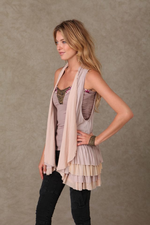 Ruffle Bottom Vest #2