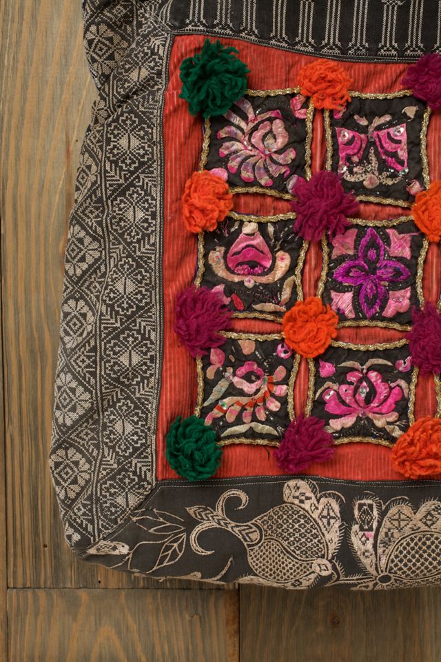 Embroidered Vintage Tote #2