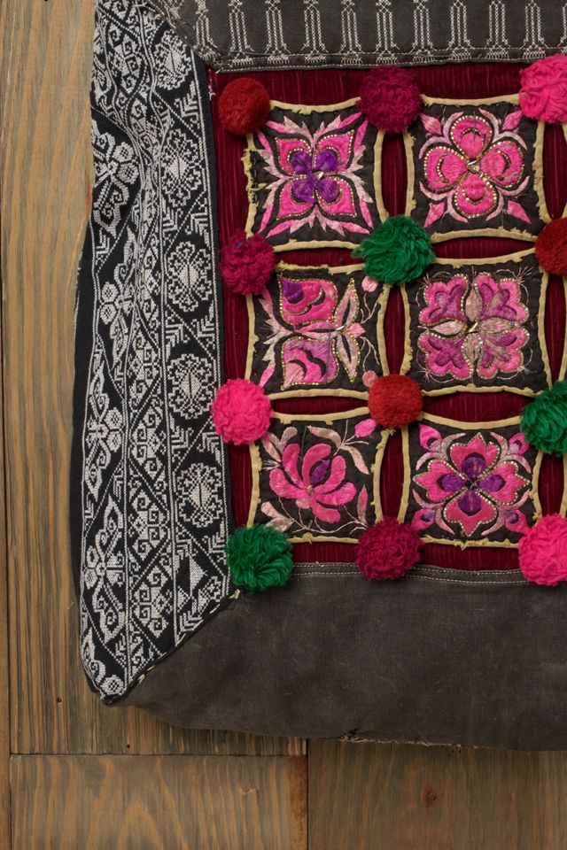 Embroidered Vintage Tote #3