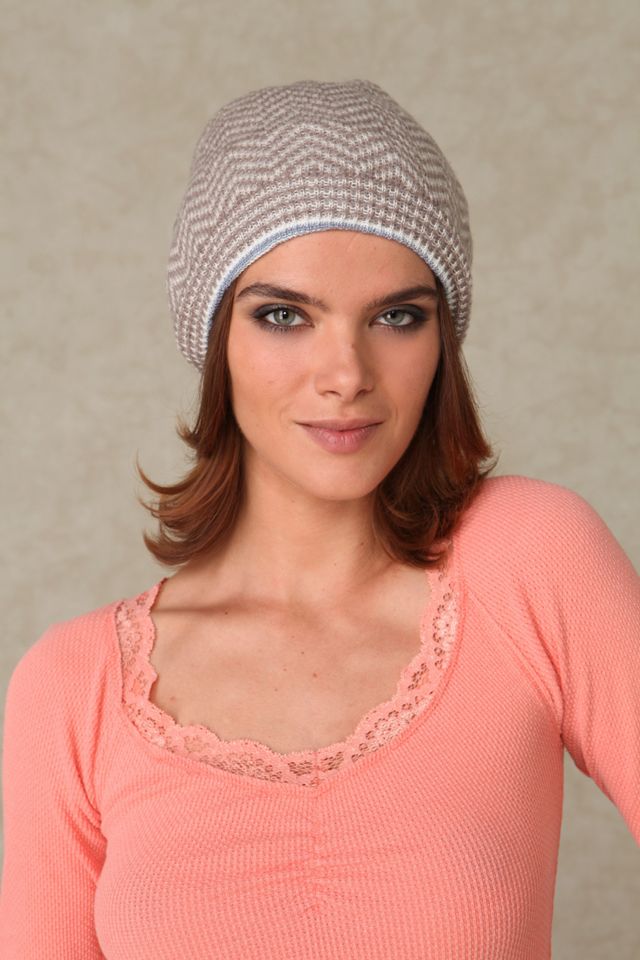 Zigzag Reversible Beanie #1