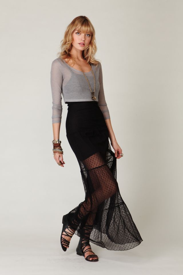 Point D'Esprit Maxi Slip #1