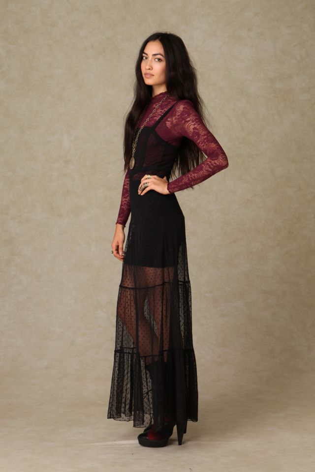 Point D'Esprit Maxi Slip #2