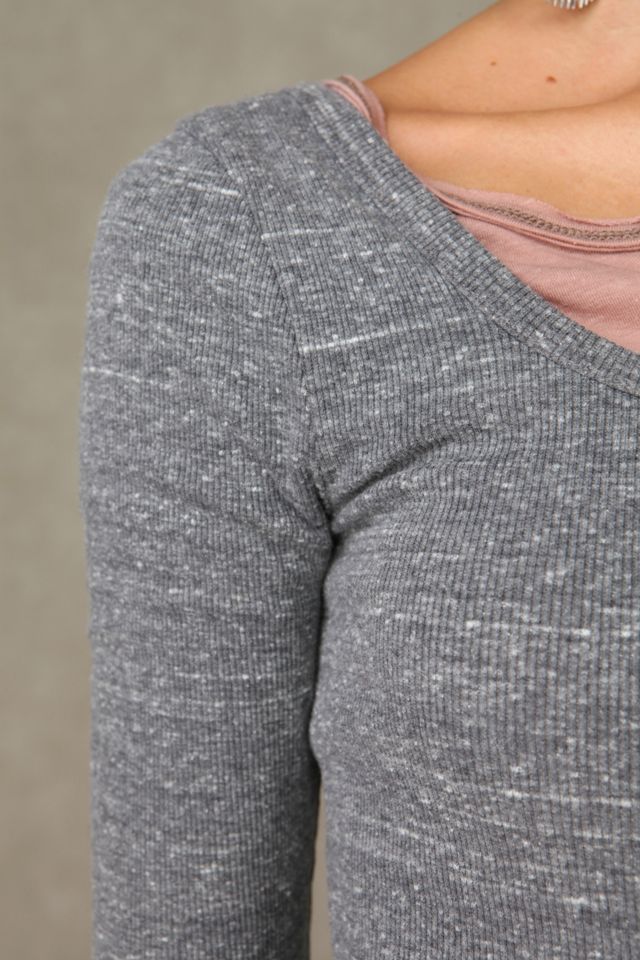 3/4 Length Sleeve Double Scoop Tunic #4