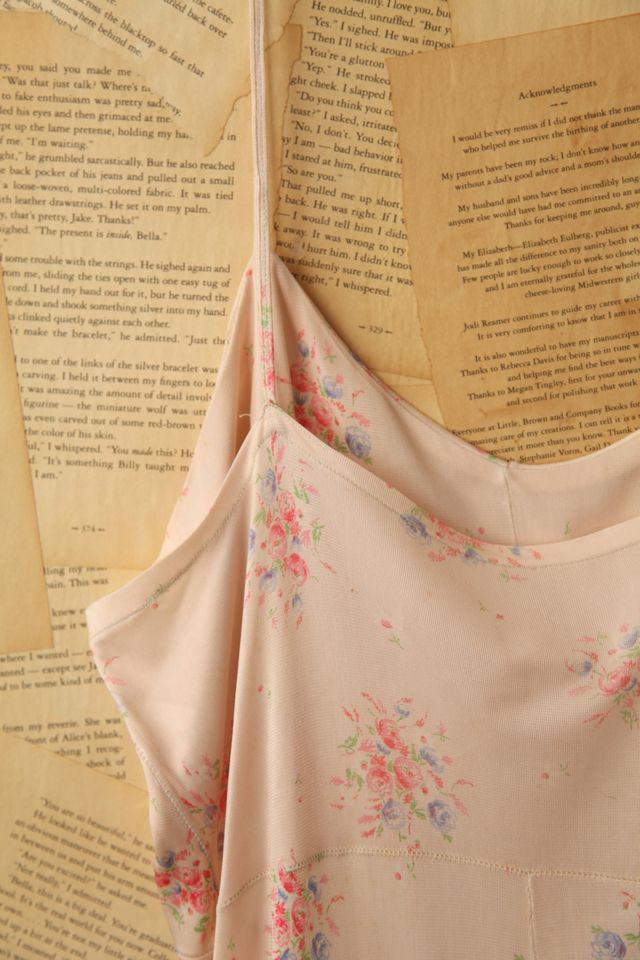 Vintage Silk Floral Nightgown #4