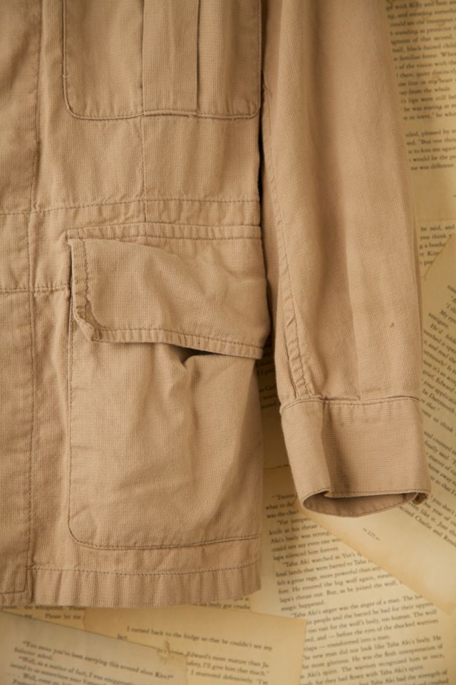 Vintage Khaki Military 4-Pocket Bush Jacket #3