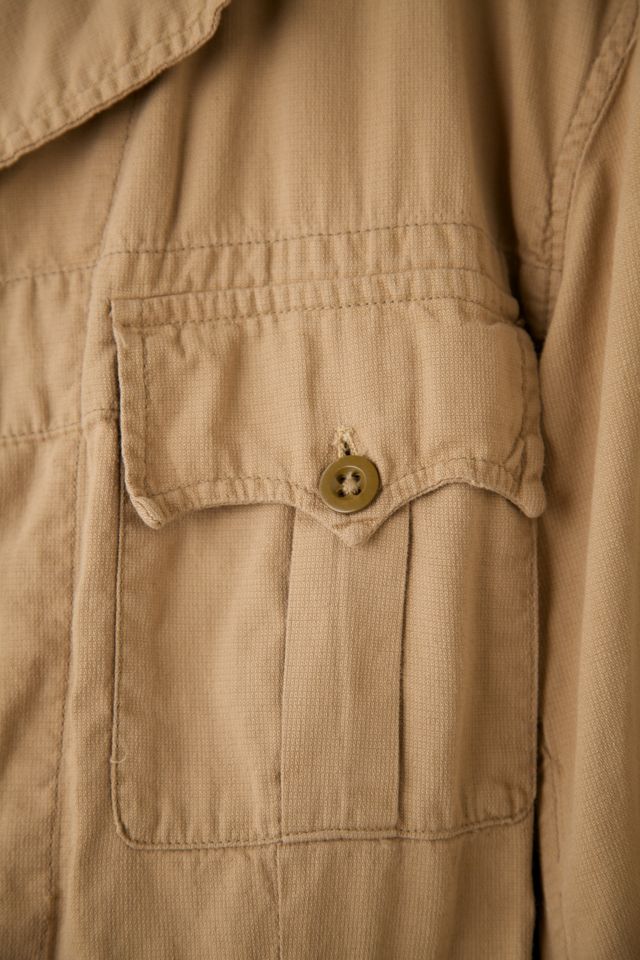 Vintage Khaki Military 4-Pocket Bush Jacket #5