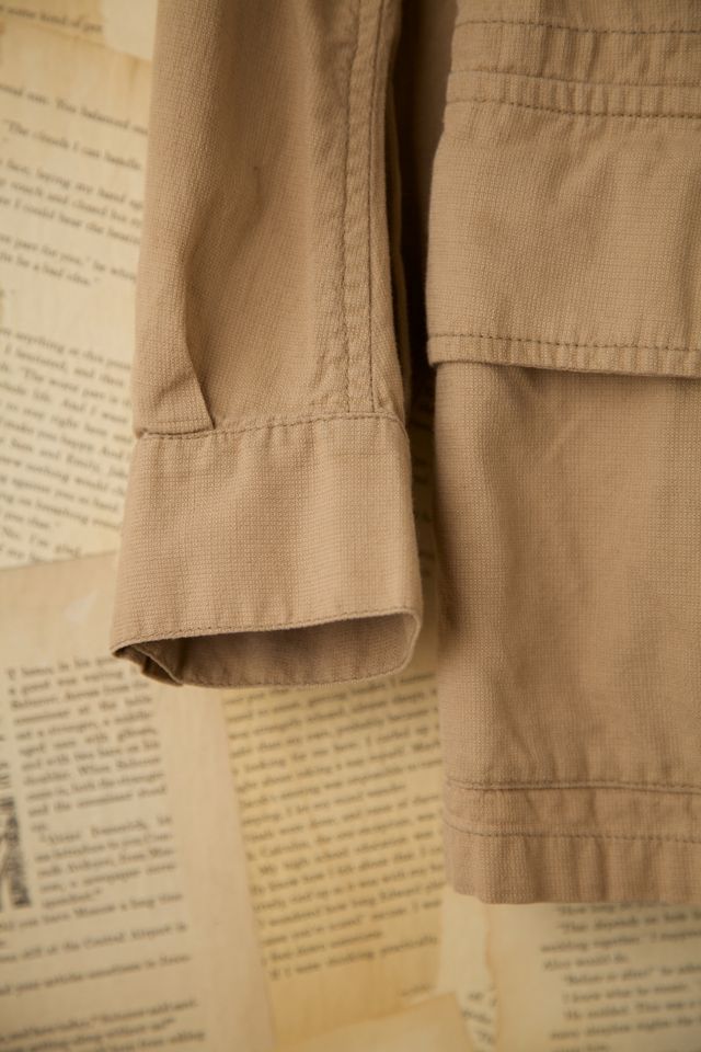Vintage Khaki Military 4-Pocket Bush Jacket #7