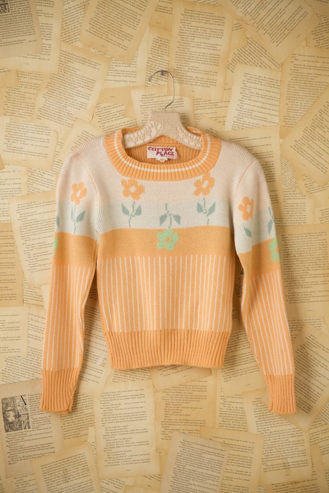 Vintage flower online sweater