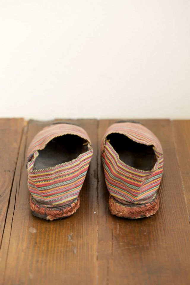 Vintage Multicolored Woven Espadrilles #3