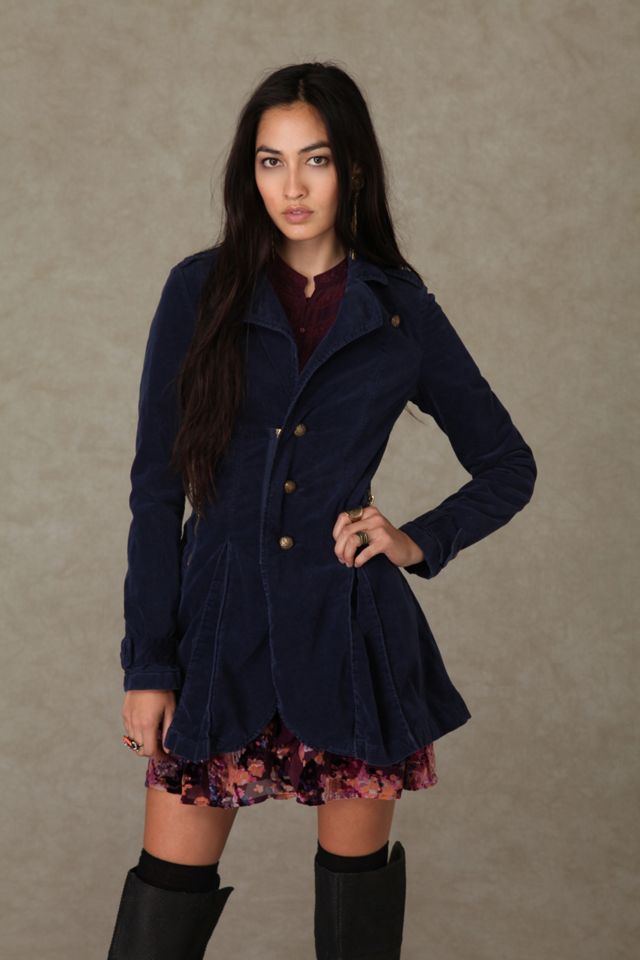 Velvet Moto Fit and Flare Jacket #1