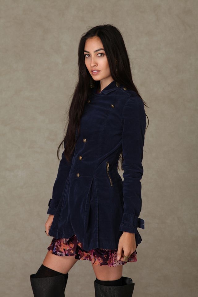 Velvet Moto Fit and Flare Jacket #3