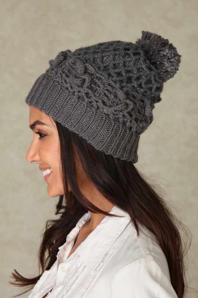 Wide Rib Pom Pom Hat #1