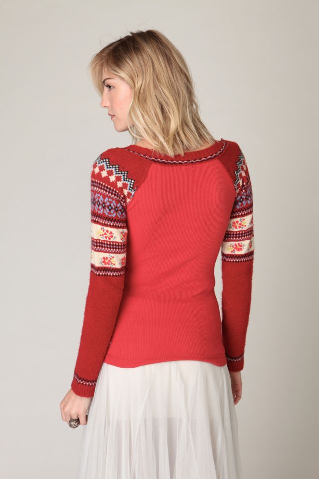 We The Free Fairisle Sweater Sleeve Thermal