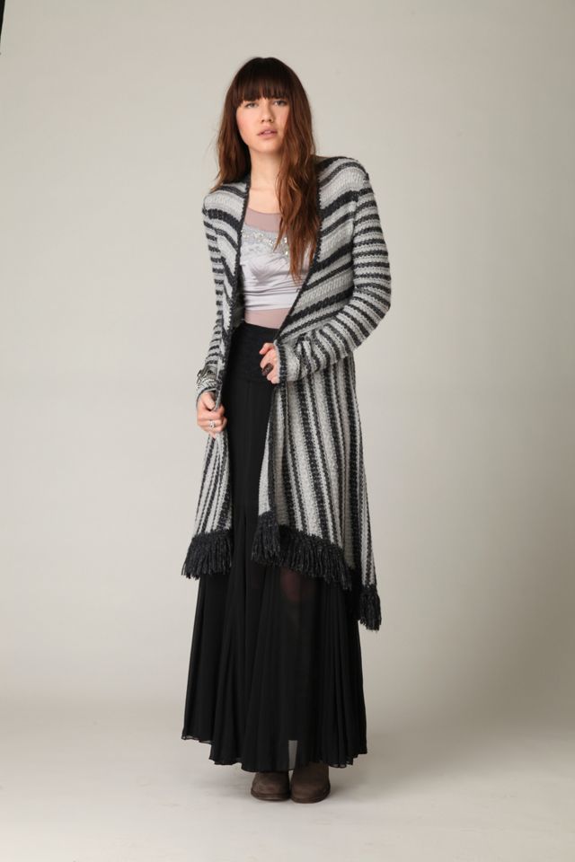 Converging Stripes Cardigan #1