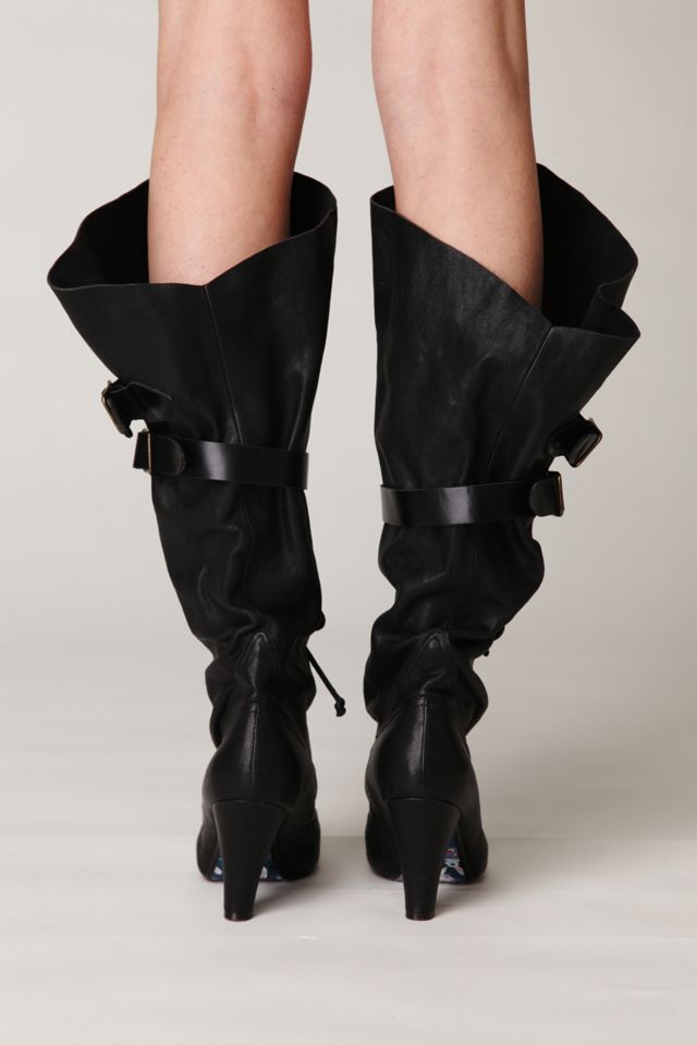 Buckle Slouch Heeled Boot #2