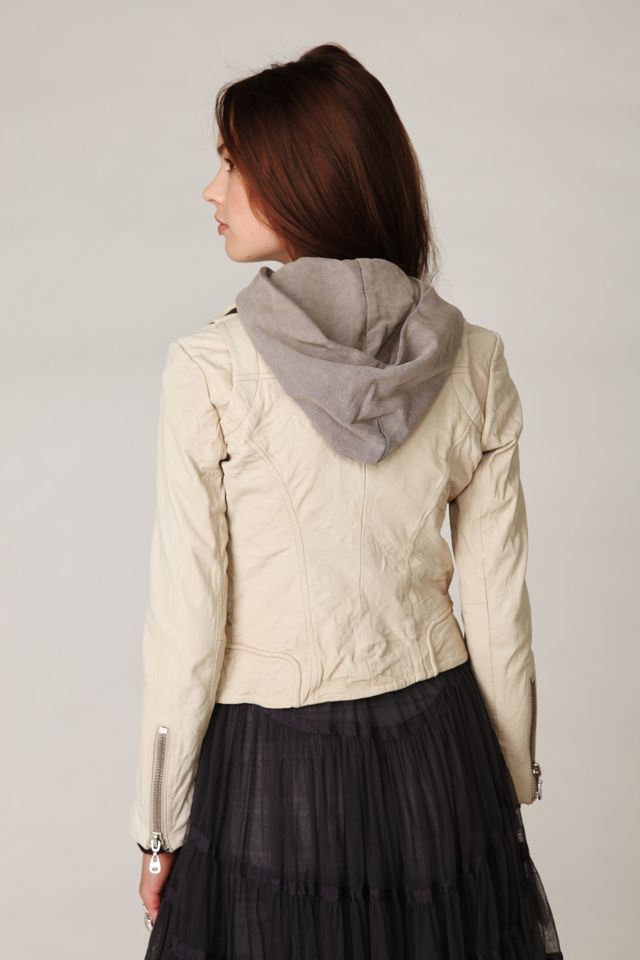 Doma Hooded Leather Jacket #3