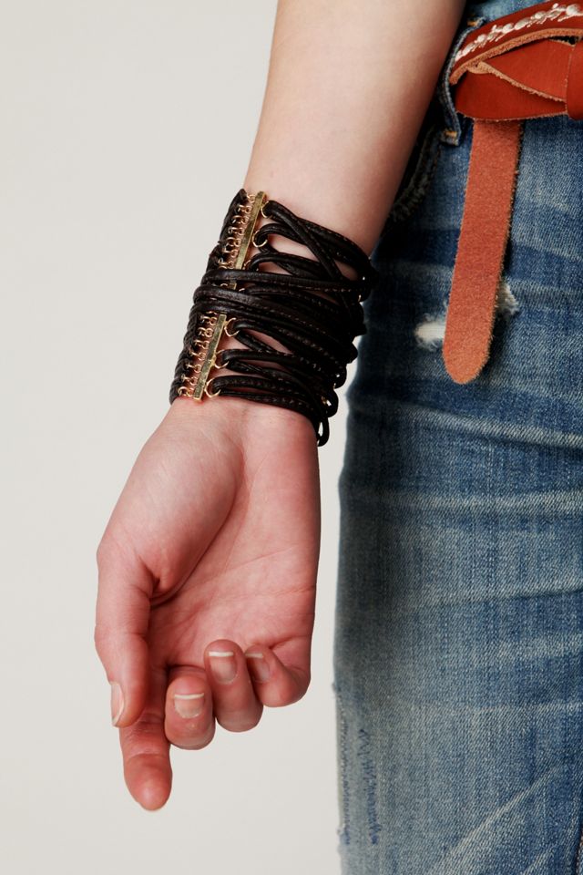 Leather Corset Cuff #3