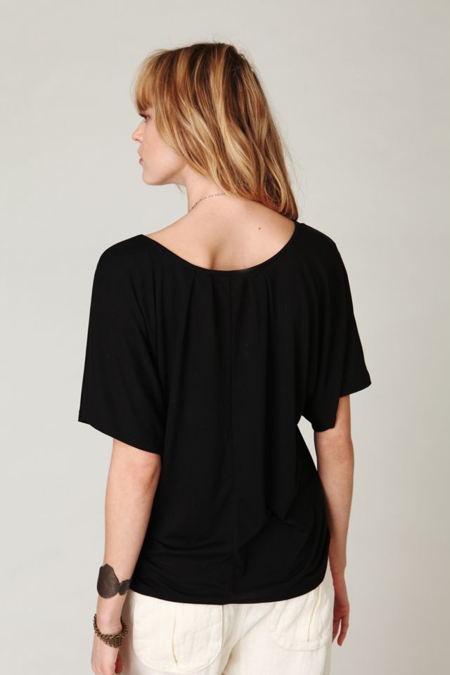 Short Sleeve Cutwork Kimono Tee #1
