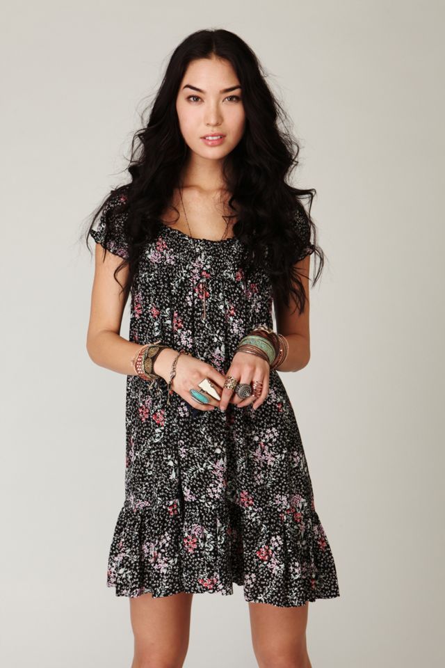 Printed Smocked House Dress