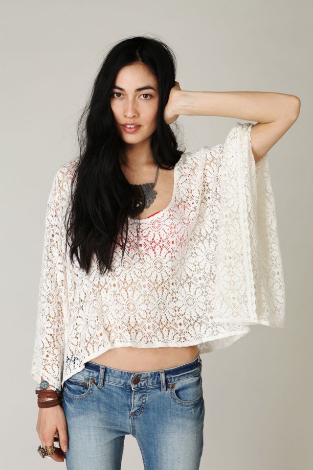 Lace Cropped Kaftan #1