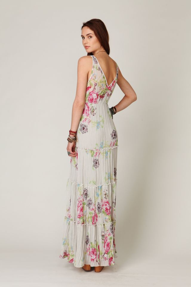 Hinted Florals Maxi Dress #1