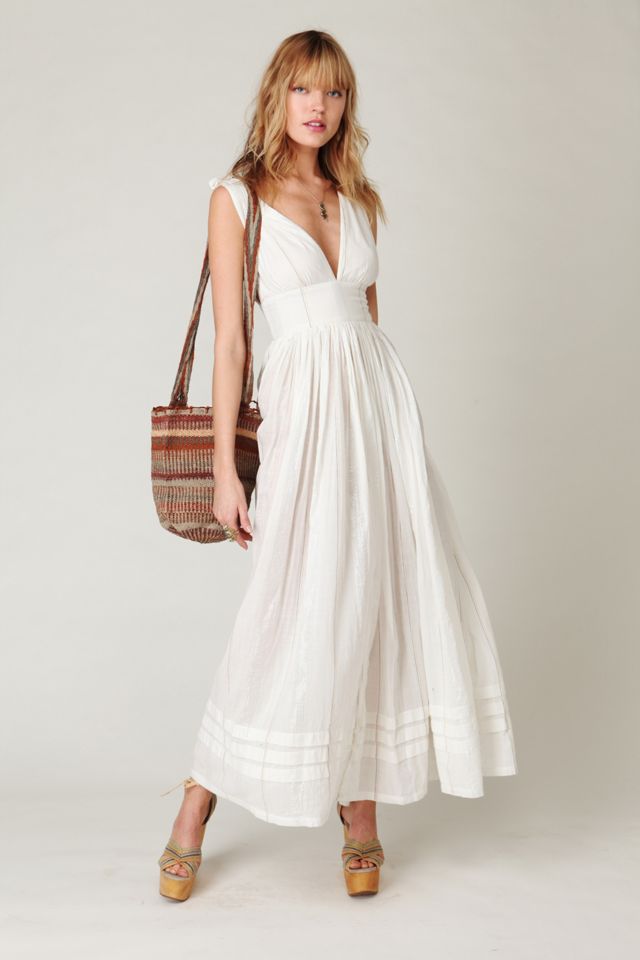 Threaded Lurex Maxi Dress #1